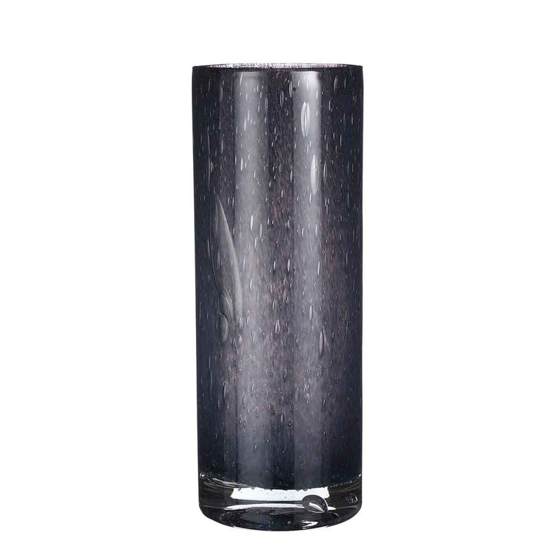 Cecyle Handmade Glass Table Vase, Purple, 31cm H x 11.5cm W x 11.5cm D