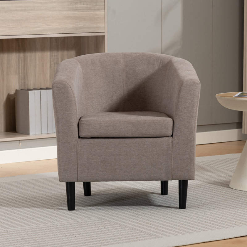 Upholstered Armchair, Brown