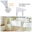 Petit bureau pliable empilable pour petits espaces