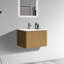 Meuble-lavabo 24 po avec texture en chêne naturel rayé - lavabo en céramique blanche inclus Bords incurvés muraux modernes pour une fonction de tiroir facile à ouvrir-1350727672-1350727679