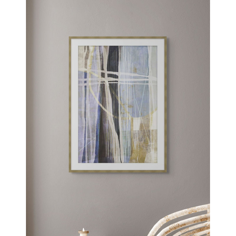 Blue Forest 1 Framed Print, 17.54" H x 14.54" W