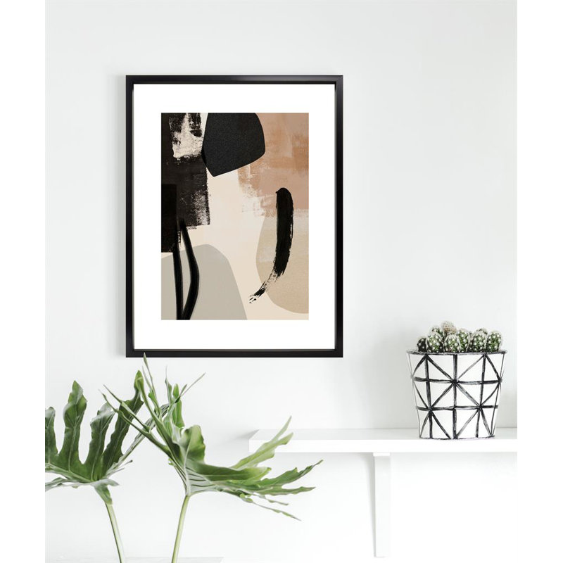 Arrangement II Abstract - Single Picture Frame Print, 161.036 cm H x 133.096 cm W, Aluminium Chrome