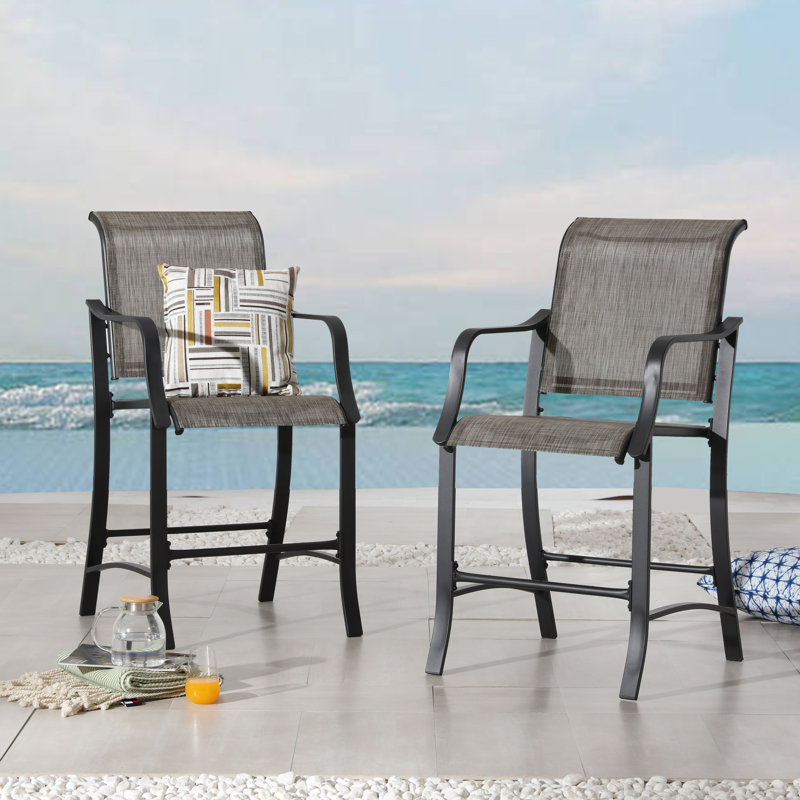 Tabouret de bar 24,8 po Swank, Gris / Gris foncé