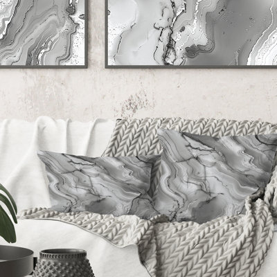Coussin Grey Marble III - Traditional