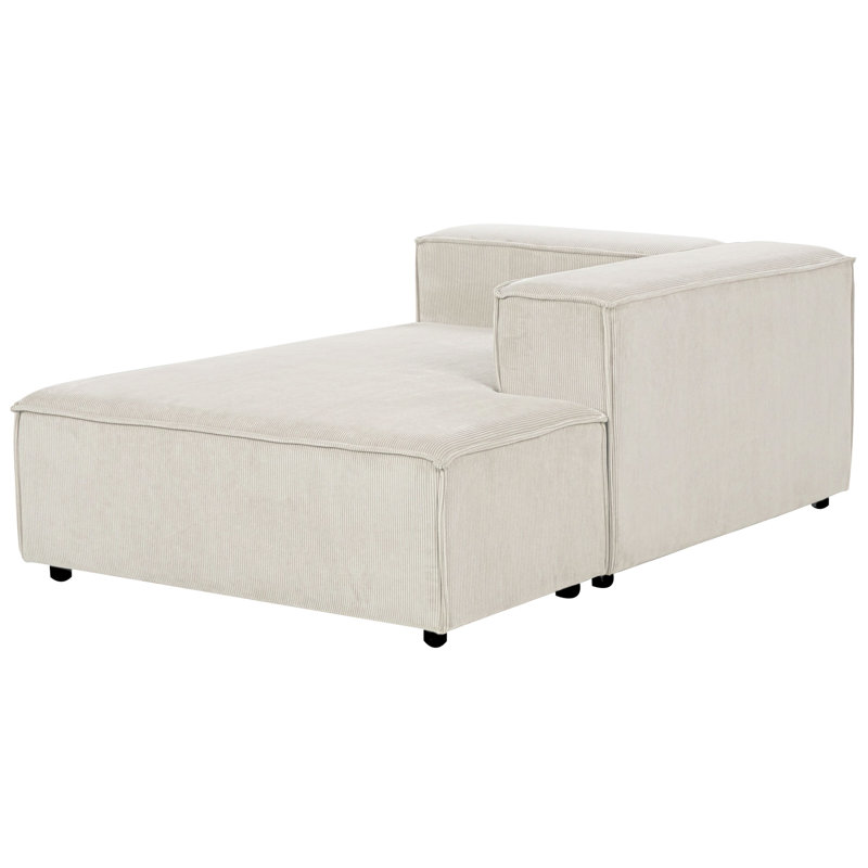 Cayle 5 Seater Corner Sofa , Left Hand Facing, White
