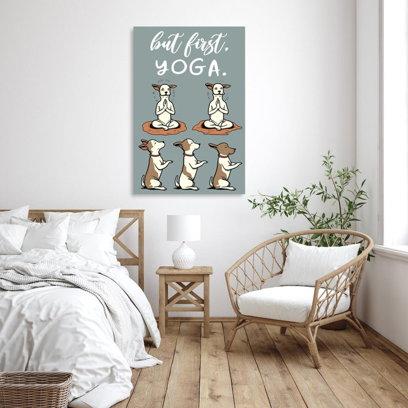 But But Yoga, impression sur toile, H 36 po x l 24 po x P 1,25 po