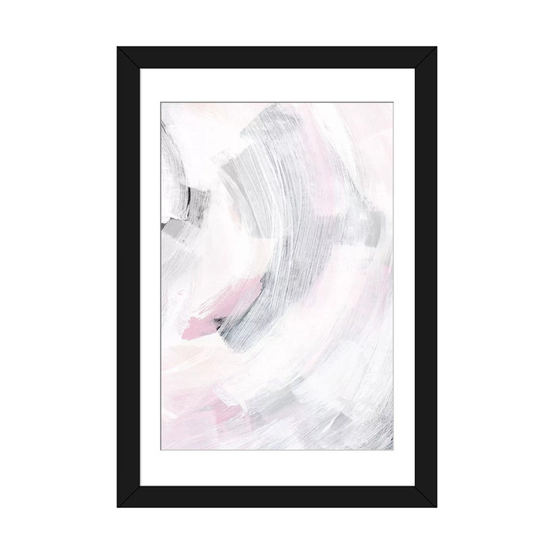 «Neutral Breeze II» par PI Studio - impression sur toile tendue, Papier d'art encadré noir, H 32 po x l 24 po x P 1 po