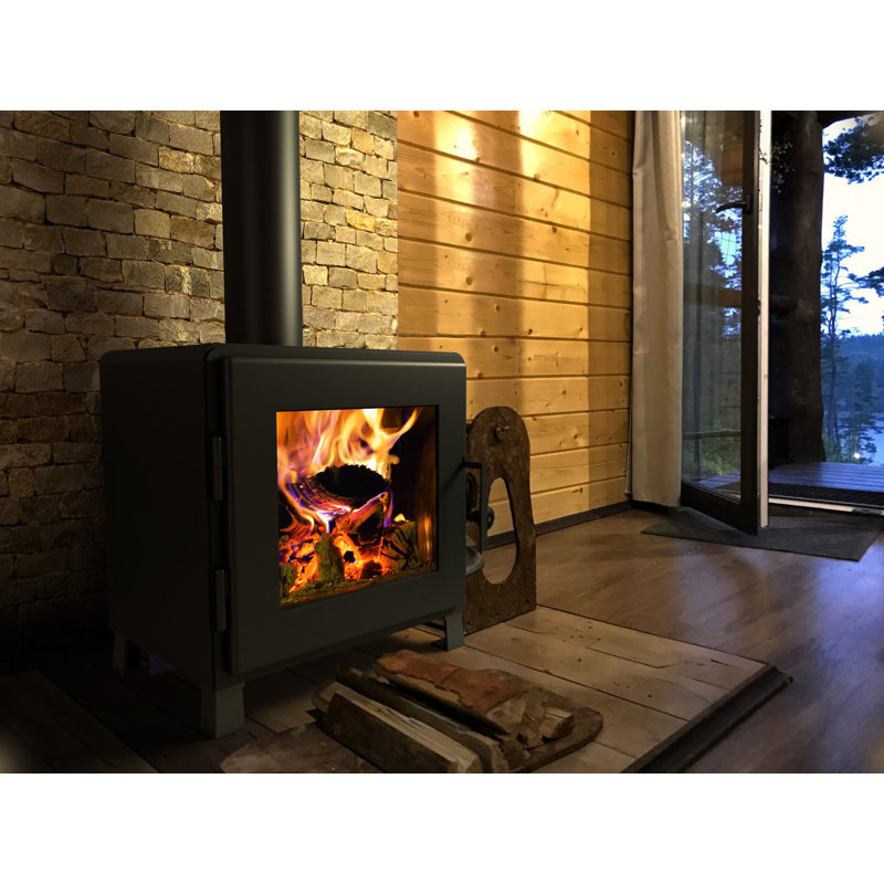 Nova Nova Pi. Poêle à bois autoportant Natural Vent, H 26,5 po x l 27 po x P 18,5 po