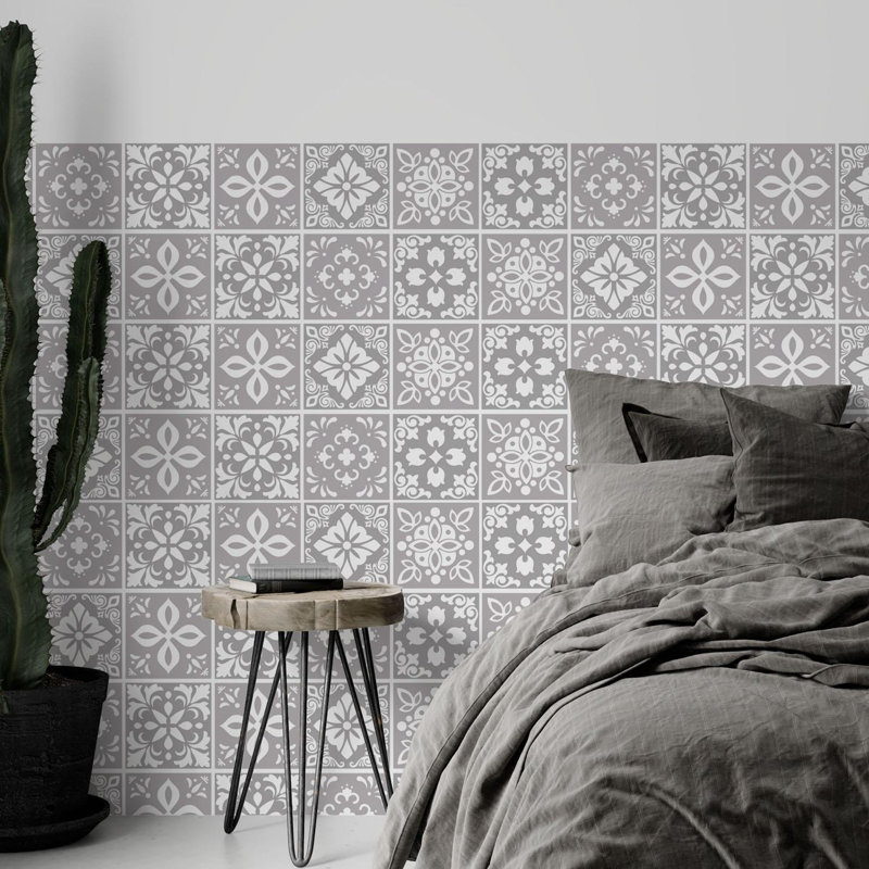 Alyxs 38.1cm W x 38.1cm L Vinyl Peel and Stick Mosaic Tile