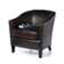 Fauteuil club en cuir reconstitué brun-869271704