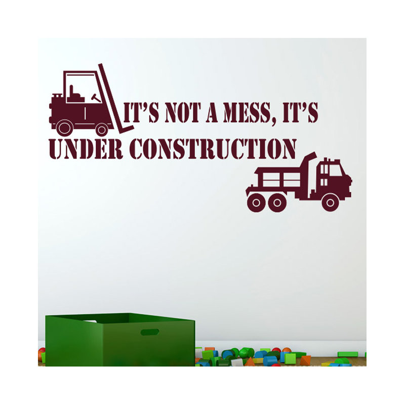 Non-Wall Damaging Wall Decal, Burgundy, Large