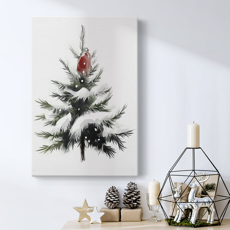 Art des Fêtes de Noël - Toile tendue avec châssis de la galerie, H 12 po x l 8 po