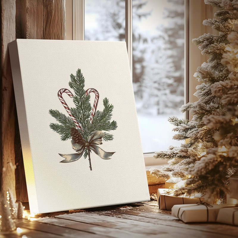 Icicles of Frostlit Promise - Toile tendue avec châssis de qualité supérieure, H 36 po x l 24 po