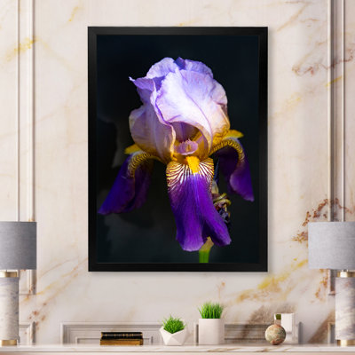 «Tao Iris Series Iris Flower», décoration murale moderne sur toile