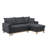 Woven Reversible Sleeper Sectional Sofa With Storage Chaise