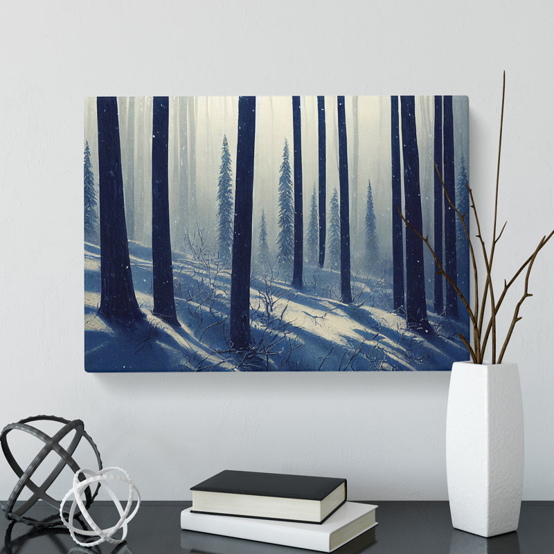Beauteous Winter Forest - Wrapped Canvas, 50cm H x 76cm W x 3cm D
