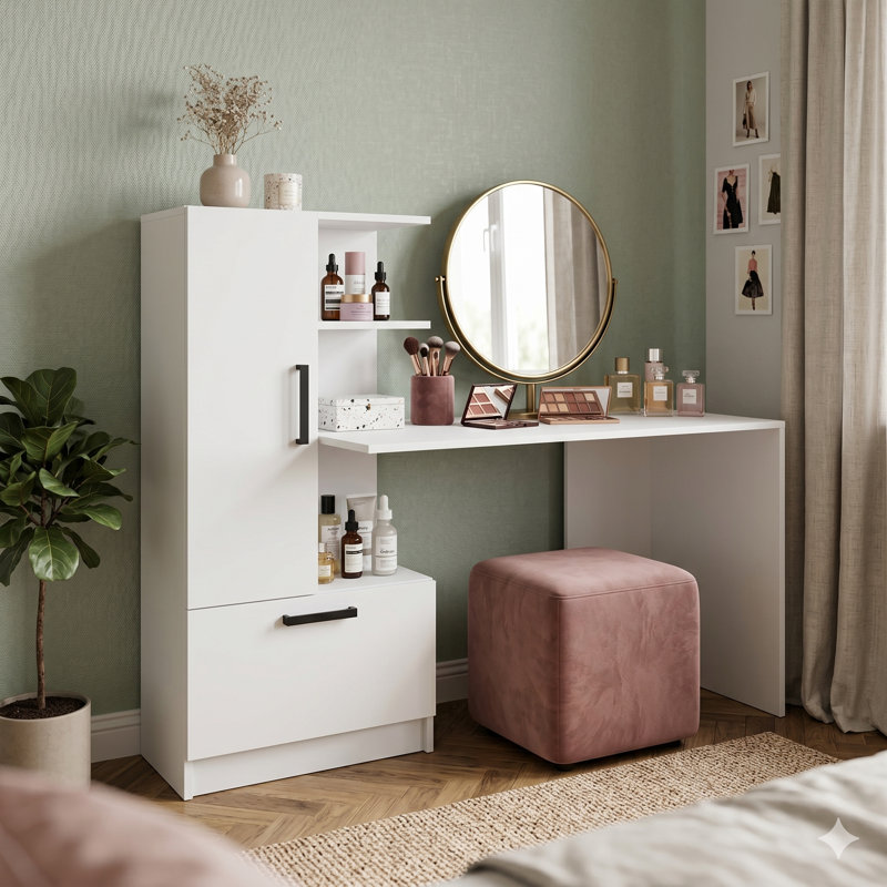 Computer Desk, White