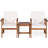 Fager Acacia 2 - Person Patio Conversation Set with Cushions-1020981717
