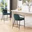 Tabouret de comptoir rembourré en tissu 26 po Rochin-87531173