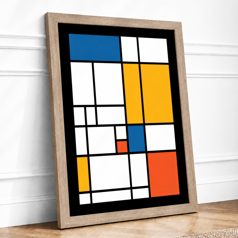 Composition Geometric - Print, Oak, A4 - 29.7 x 21.0 cm