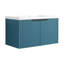 Meuble-lavabo mural 36 po avec lavabo en résine et 2 portes à fermeture en douceur-131271805