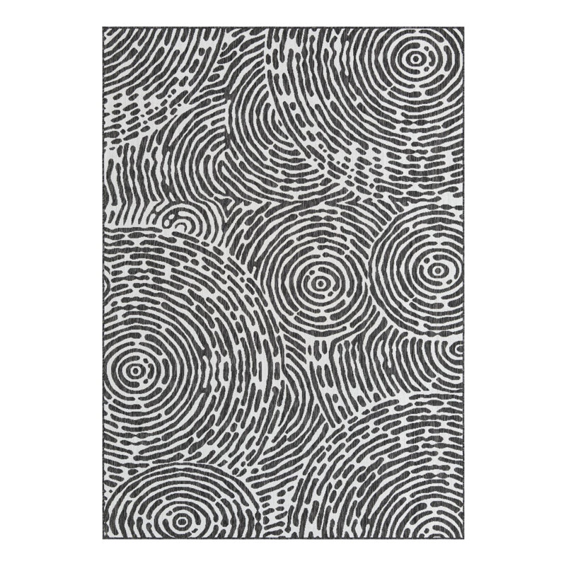Geometric Indoor / Outdoor Rug, Rectangle 7'1" x 10'