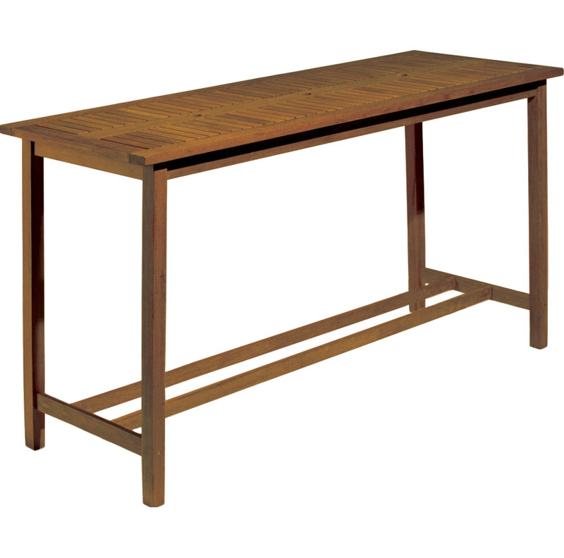 Shanelle Outdoor Bar Table, Brown Umber