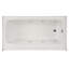 Builder 66" x 32" Alcove Whirlpool Bathtub-16256655-9229326