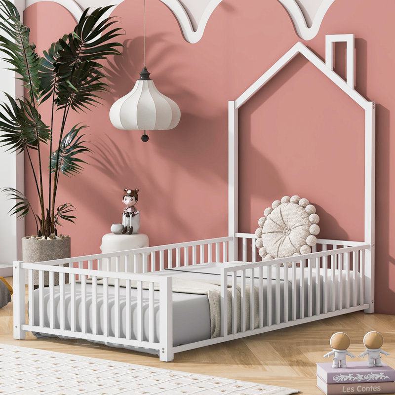 Platform Bed Of House Design, Twin