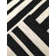 Tapis noir/blanc en laine tissé à la main Clarinda-842475123