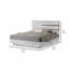 Lit plateforme tapissier Saihan-1192548060