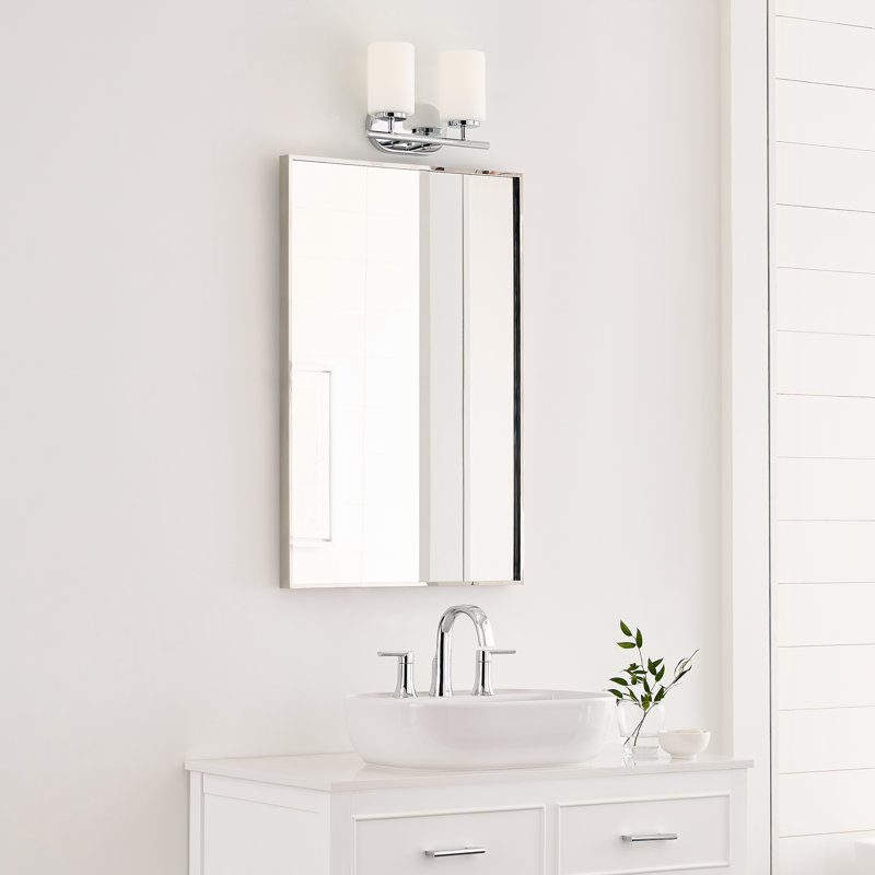 Locklan 2 - Light Dimmable Vanity Light, Chrome, 100W Medium, No