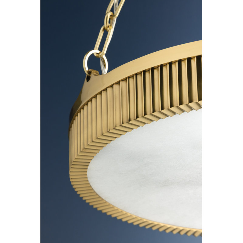 Lynden Pendant, 22" / Aged Brass