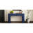 Modern Console Table With Fluted Design And Storage - Navy. Minimalist Entryway 2 Drawers For Living Room. Curved Legs Stability In Details Drawers. Functionality Area.