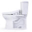 TOTO® WASHLET+®  Drake® II Two-Piece Elongated 1.28 GPF Toilet and WASHLET+® S5 Bidet Seat, Cotton White - MW4543446CEFG#01