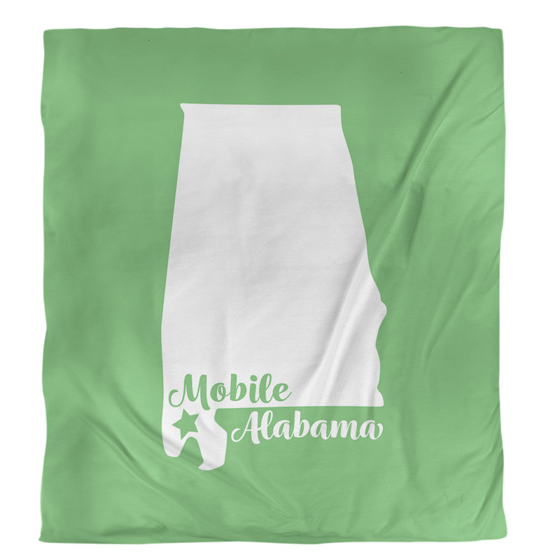 Modern & Contemporary Duvet Cover, Twin Duvet Cover, Green
