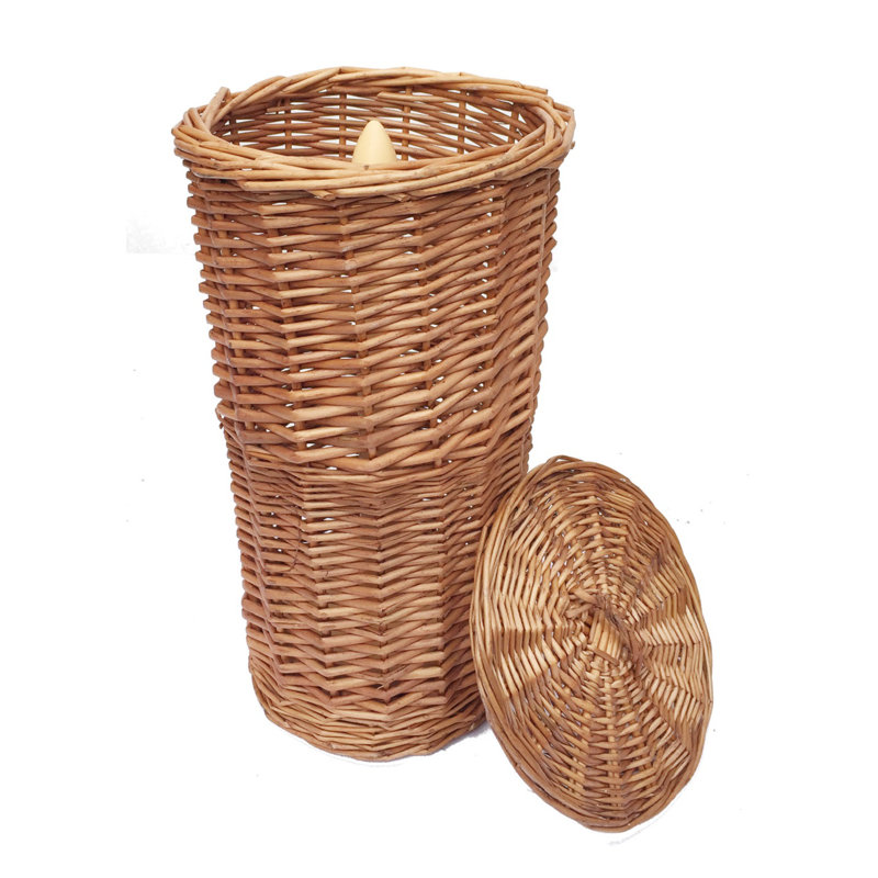 Wisser Free Standing Toilet Paper Holder, Pine