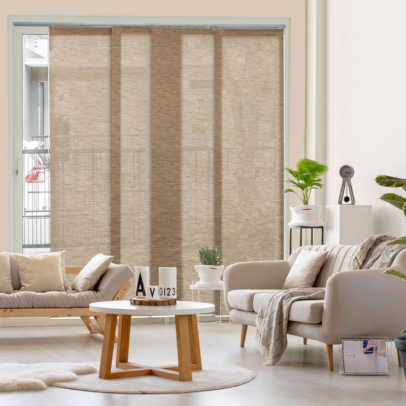 Semi Sheer Vertical Blind, Brown