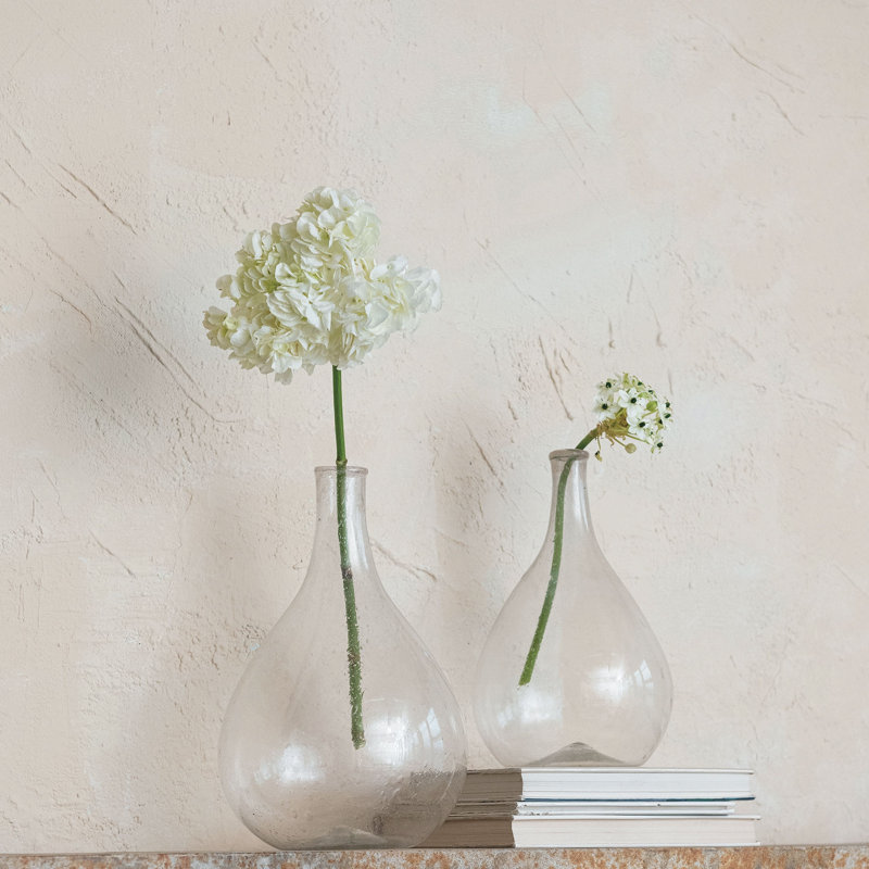 Timeless Elegance Glass Bottle Vase, 11" H x 6.25" W x 6.25" D