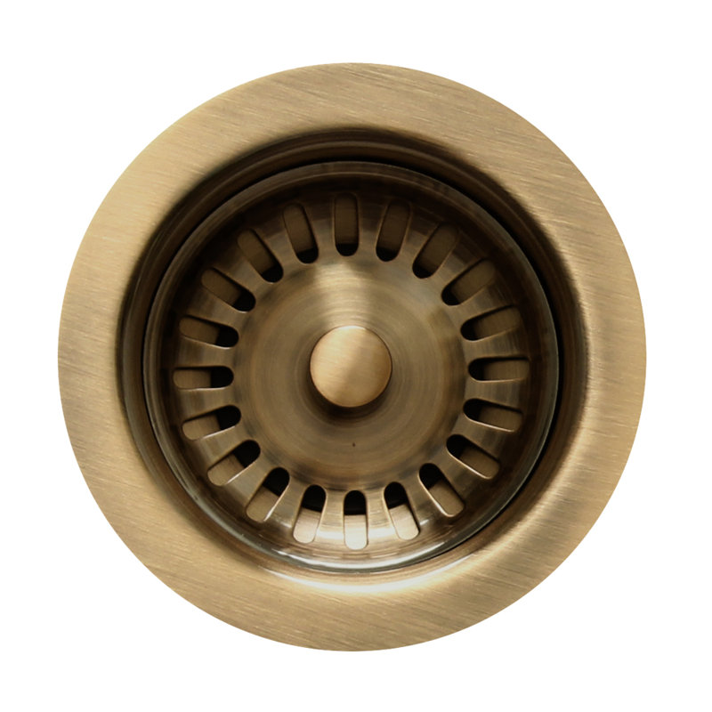 Rainbow 4.5'' W Basket Strainer, Antique Brass