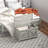Accent Cabinet, Farmhouse Storage Chest, Lift Top Box Organizer With Safety Hinge To Open Up 100°