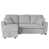 100 % polyester gris clair est en rupture de stock