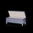 Linen Blend Upholstered Bench with Flip Top