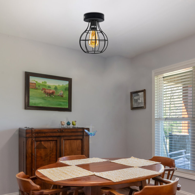 Amertown Semi Flush Mount, No
