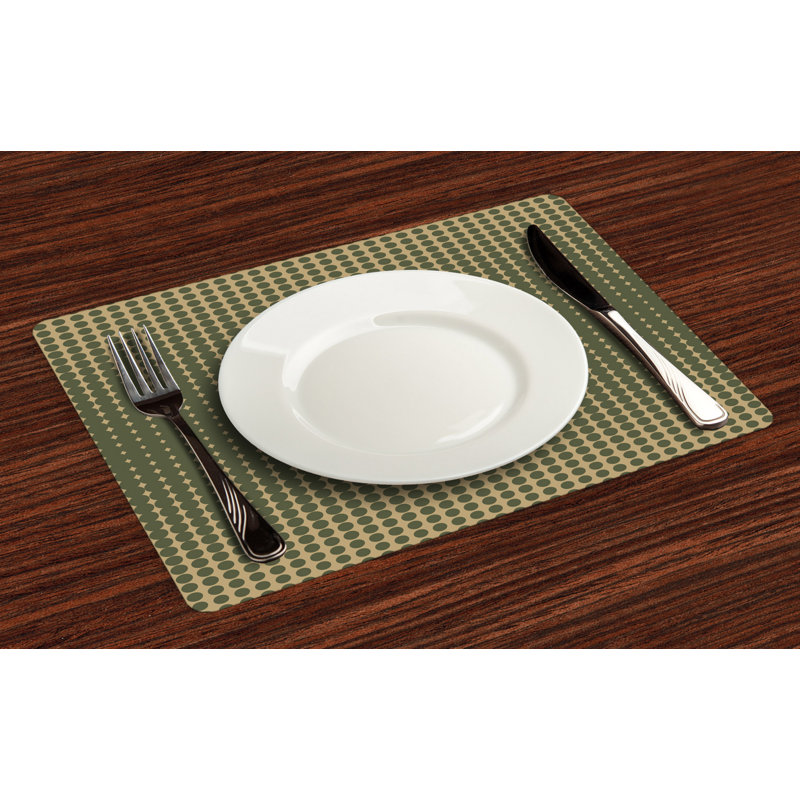 Polyester Geometric Rectangle Placemat