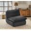 Fauteuil d'appoint rembourré avec repose-pieds et mousse à mémoire de forme Guesno-115319631