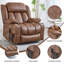 Fauteuil inclinable à deux moteurs Leatherair Infinity-986262805