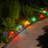 Solar Powered Pathway Lights with 8 Multicolor Globe Bulbs