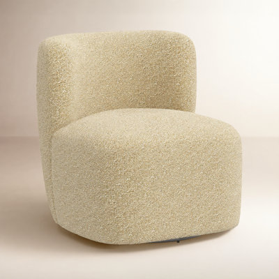 Mariza Cotton Swivel Lounge Chair