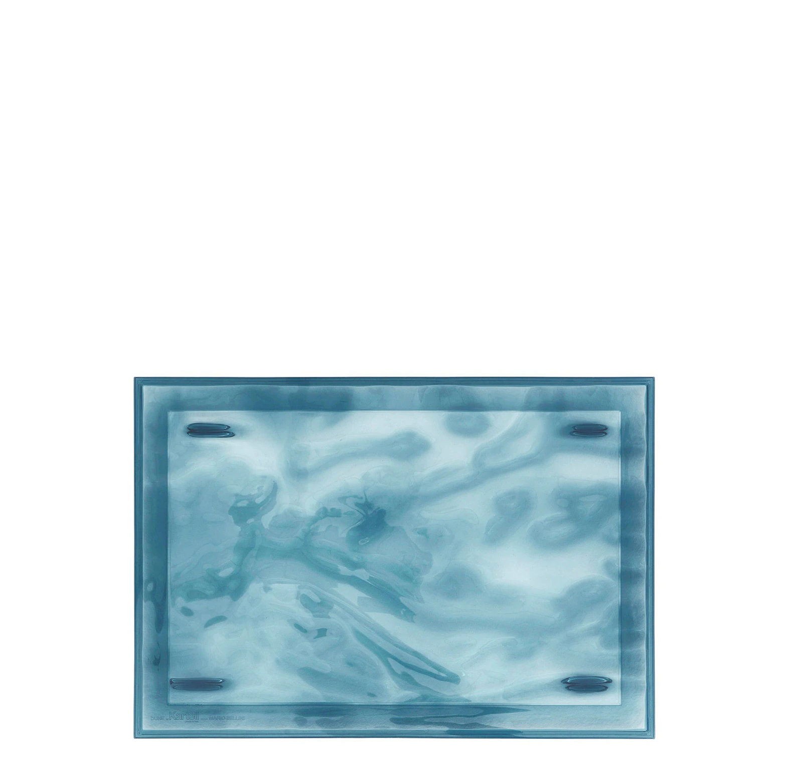Kartell Dune Decorative Tray, 21.65" x 14.96", Light Blue